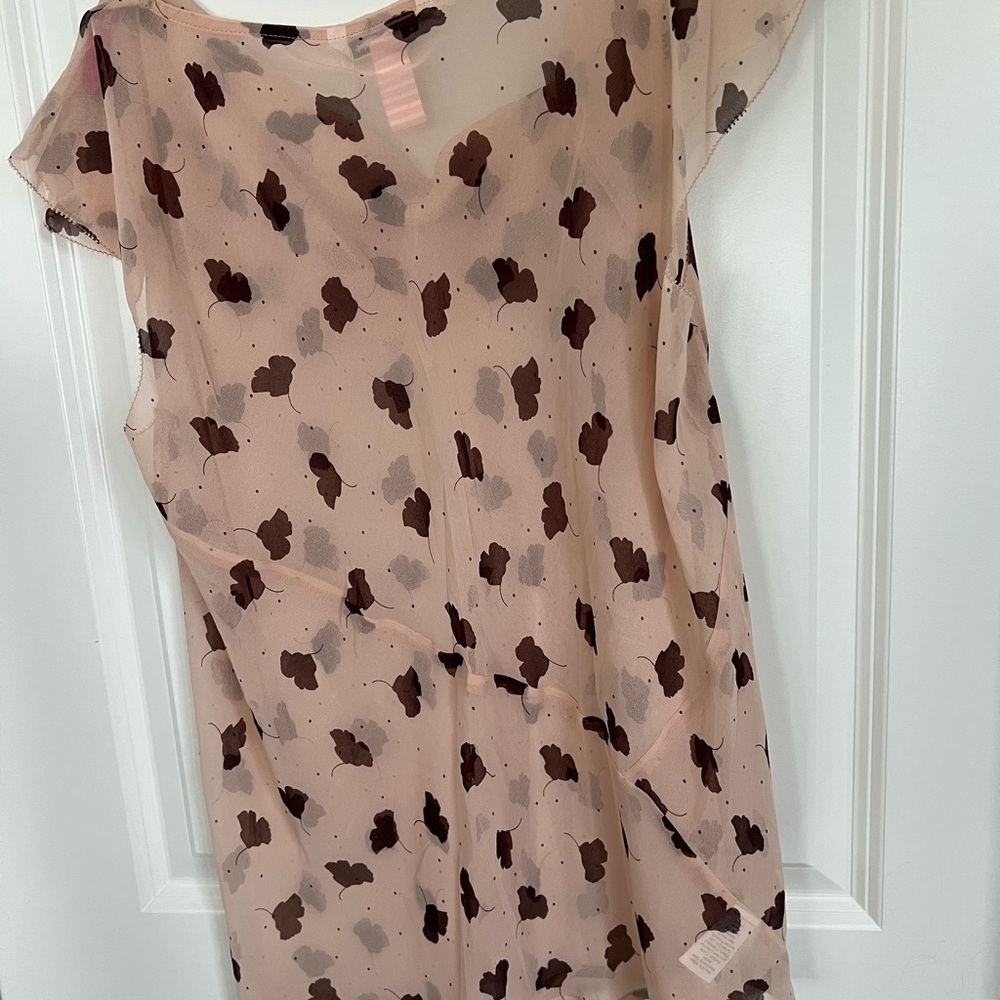 CAbi Cream and Brown Floral Top - Picture 4 of 4